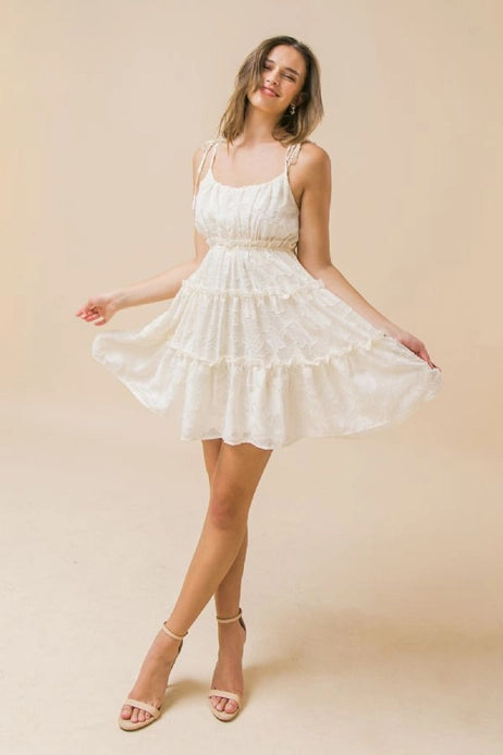 Amelia Textured Woven Mini dress