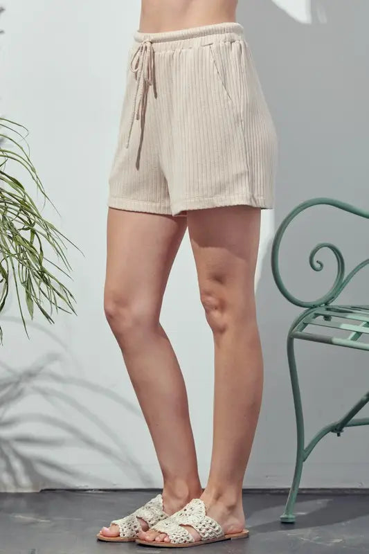 Knit Short With Drawstring