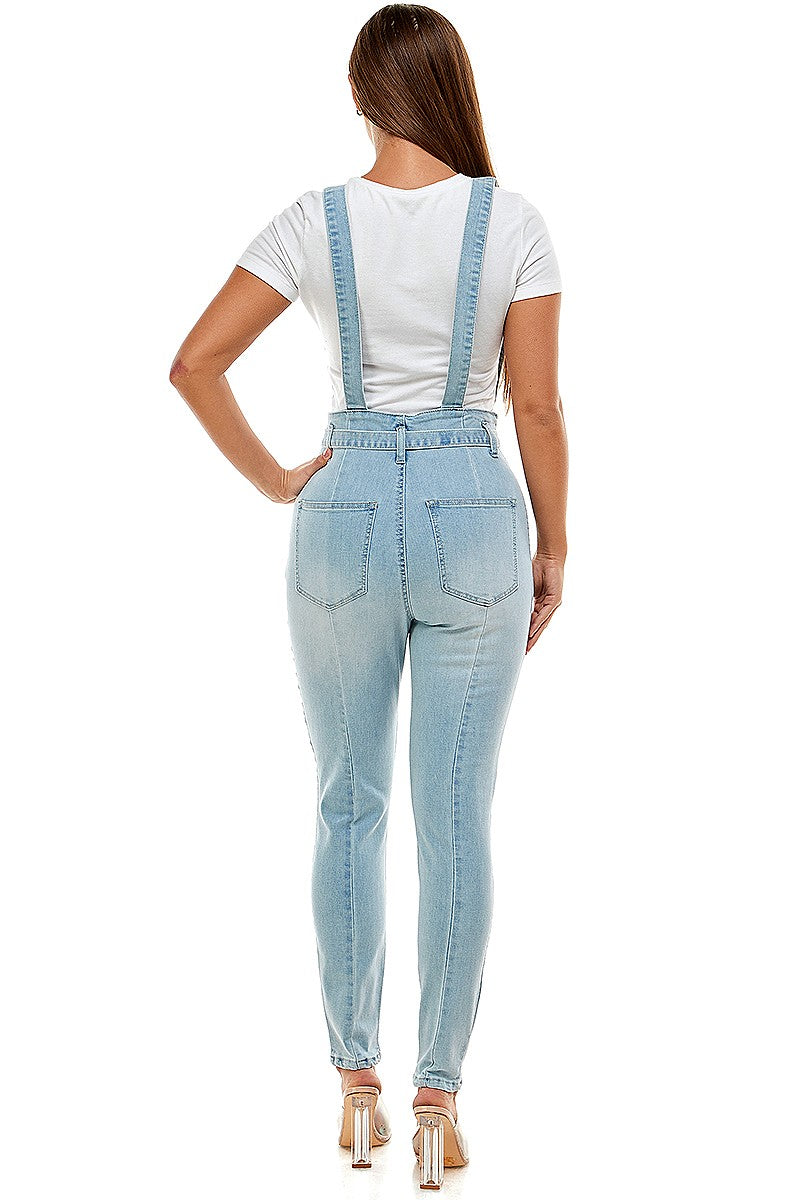Suspender Denim Pants
