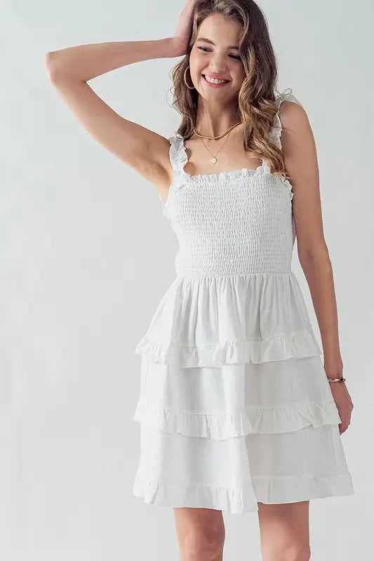 Bella Tiered Open Back Dress