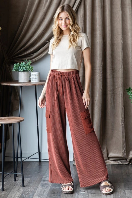Gigi Urban Ribbed Casual Pants
