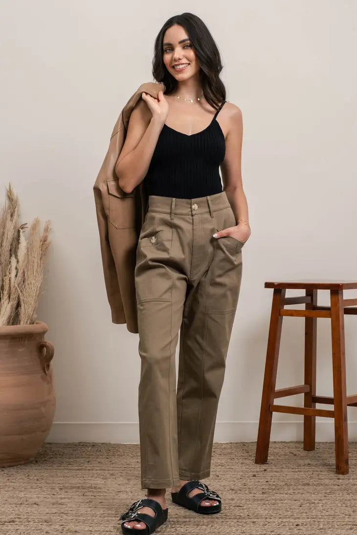 Dusty Olive Cargo Pants