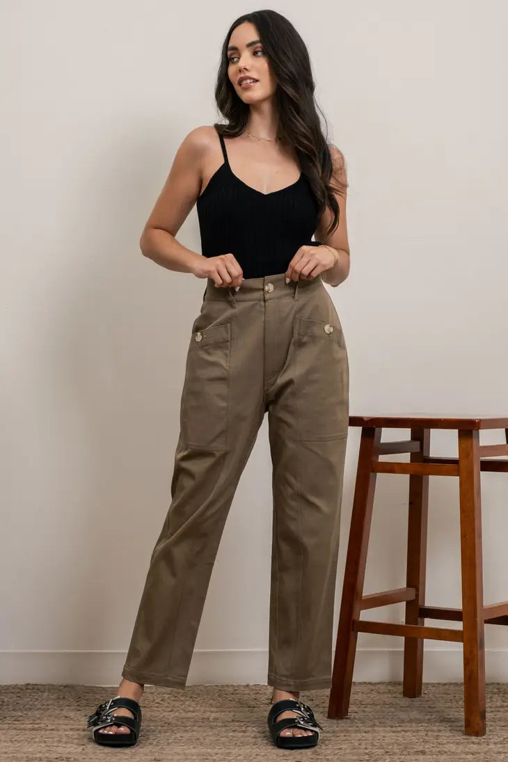 Dusty Olive Cargo Pants