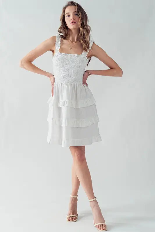 Bella Tiered Open Back Dress