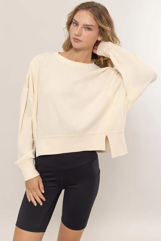 Ava Oversized Cropped Top