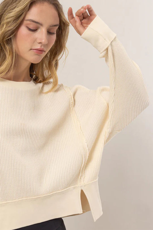 Ava Oversized Cropped Top