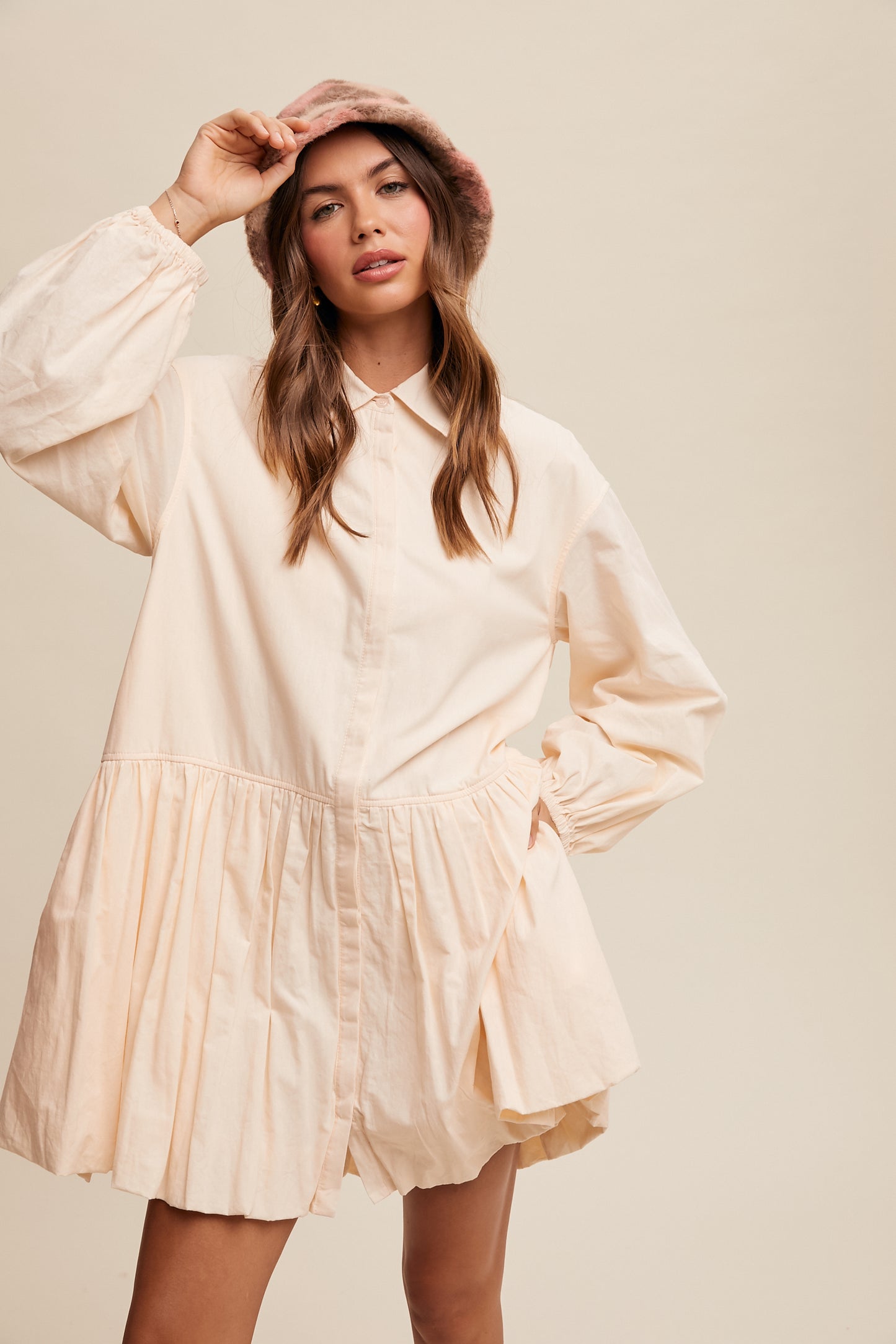 Avery Bubble Hem Dress