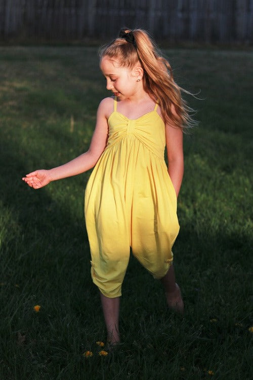 Kids- Button-Hem Ankle Jumper For Girls & Toddler