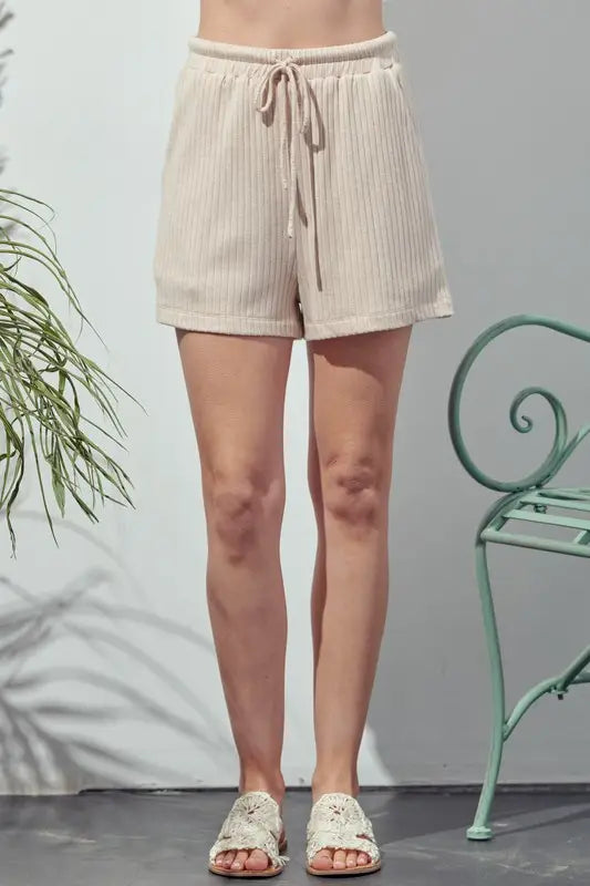 Knit Short With Drawstring